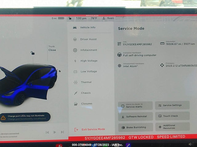 5YJYGDEE4MF285982 Tesla Model Y Long Range