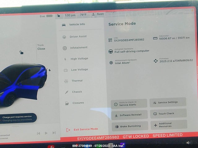 5YJYGDEE4MF285982 Tesla Model Y Long Range