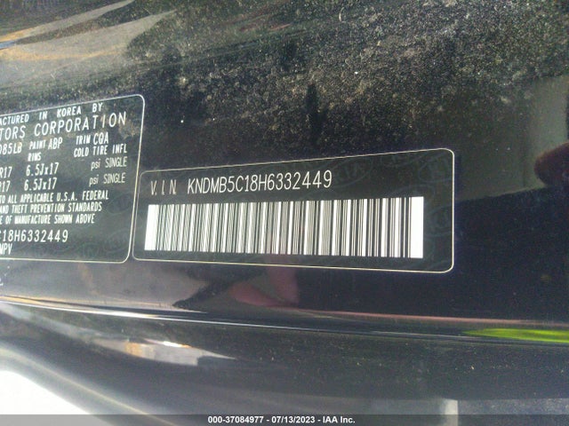 2017 KIA SEDONA LX VIN: KNDMB5C18H6332449
