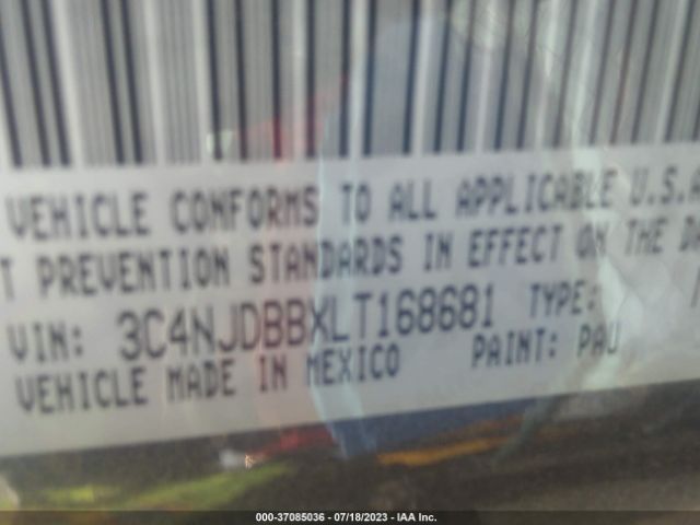 3C4NJDBBXLT168681 Jeep Compass Latitude