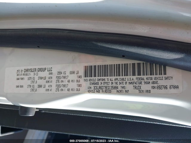 3C6JR6DT9EG135084 RAM 1500