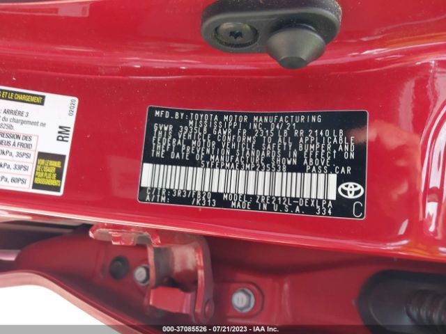 5YFEPMAE3MP235538 Toyota COROLLA LE