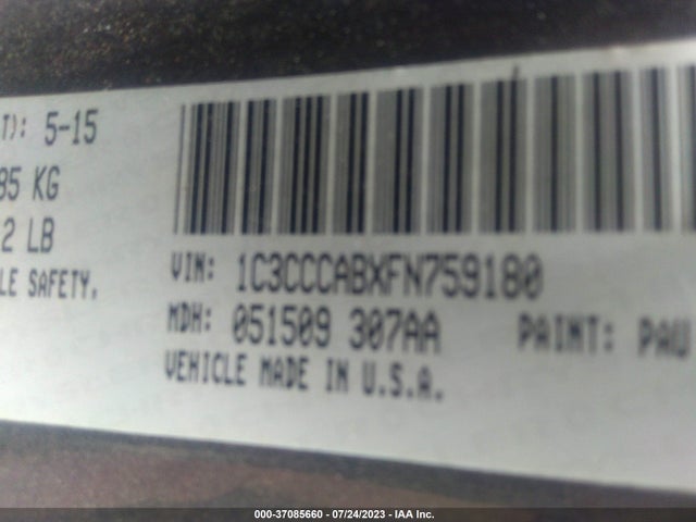 1C3CCCABXFN759180 Chrysler 200 Limited