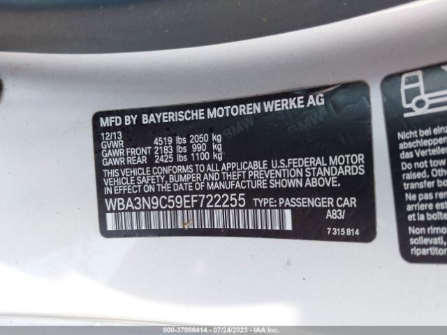 WBA3N9C59EF722255 BMW 4 Series 428i Xdrive
