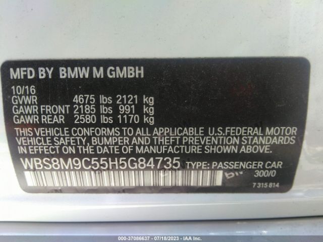 WBS8M9C55H5G84735 BMW M3