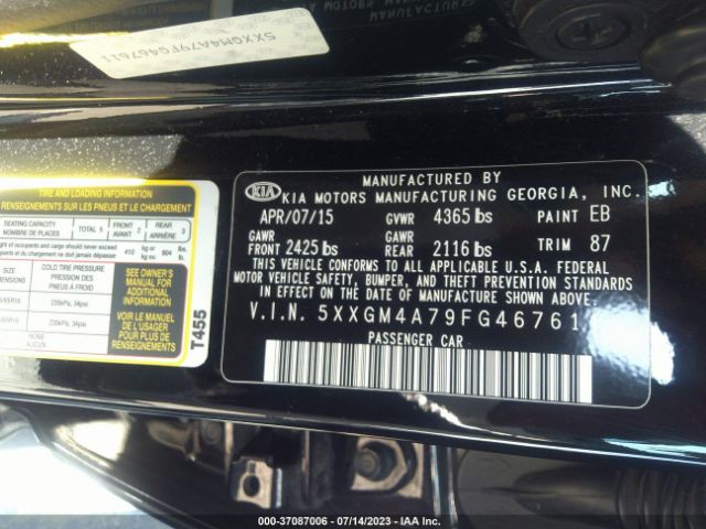 5XXGM4A79FG467611 KIA Optima Lx