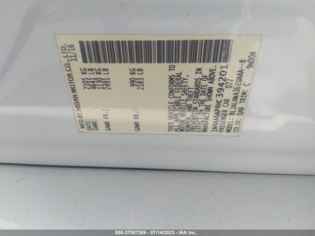1N4AA6AP4HC394201 Nissan Maxima Platinum