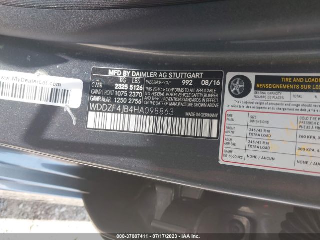 WDDZF4JB4HA098863 Mercedes-Benz E-class E 300