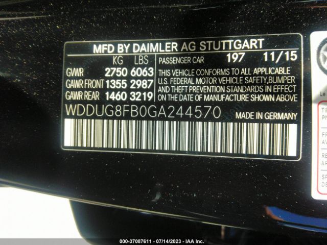 WDDUG8FB0GA244570 Mercedes-Benz S-class S 550