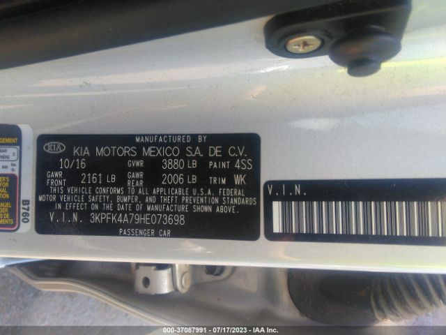 3KPFK4A79HE073698 KIA FORTE LX