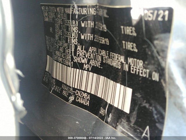 Toyota Rav4 Xle Premium 2021 2T3C1RFV9MC139841 Image 9