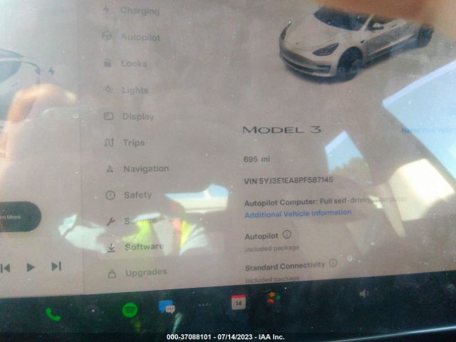 5YJ3E1EA8PF587145 Tesla MODEL 3