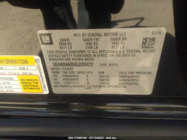 5GAKRAKD6GJ256072 Buick Enclave Convenience