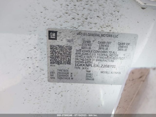 1GKKNPLSXLZ208701 GMC Acadia Denali