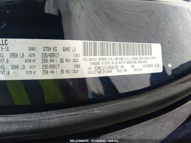 2C4RC1EG1HR584792 Chrysler Pacifica Touring-l Plus