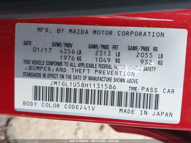 Mazda Mazda6 Sport 2017 JM1GL1U58H1131586 Image 15