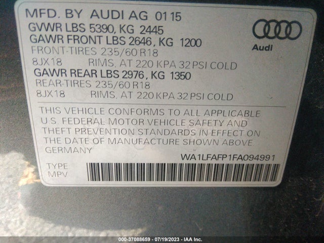 WA1LFAFP1FA094991 Audi Q5 Premium Plus