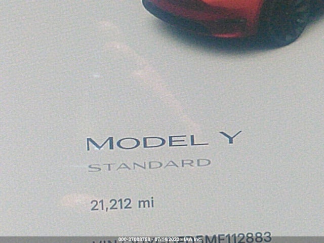 Tesla Model Y Standard Range 2021 5YJYGDED5MF112883 Image 7