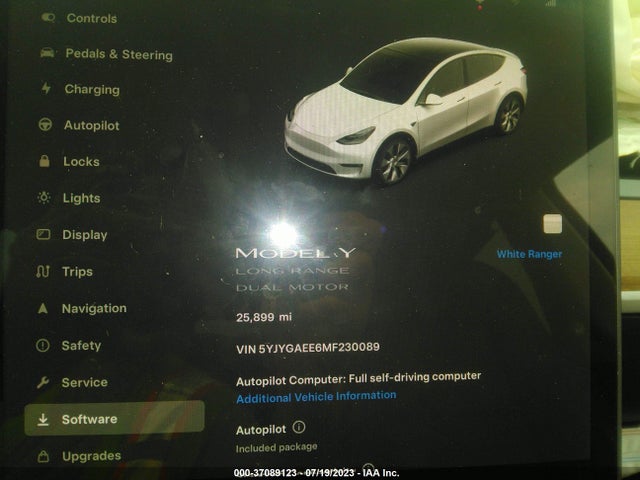 5YJYGAEE6MF230089 Tesla Model Y Long Range