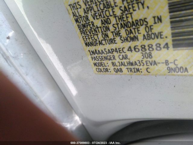 1N4AA5AP4EC468884 Nissan Maxima 3.5 Sv W/premium Pkg