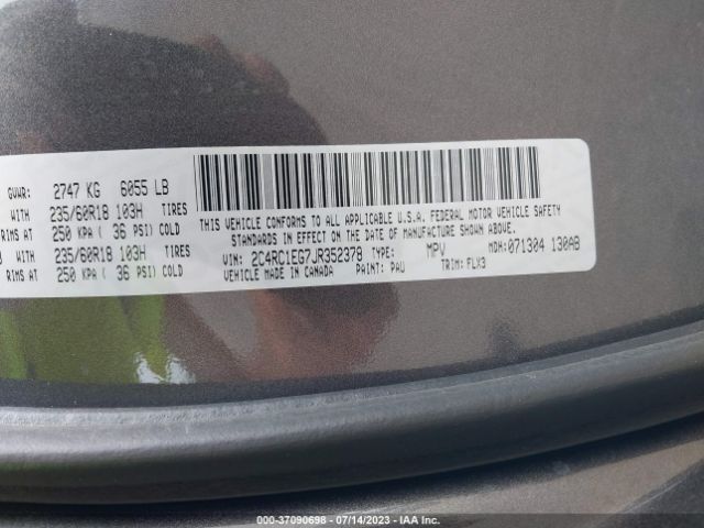 2018 CHRYSLER PACIFICA 2C4RC1EG7JR352378 Photo 8