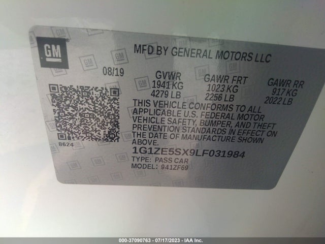 Chevrolet Malibu Premier 2020 1G1ZE5SX9LF031984 Image 15