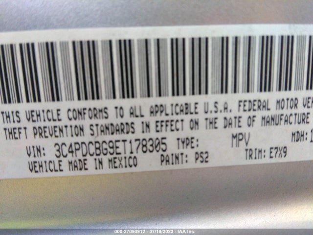 Dodge Journey Sxt 2014 3C4PDCBG9ET178305 Image 9