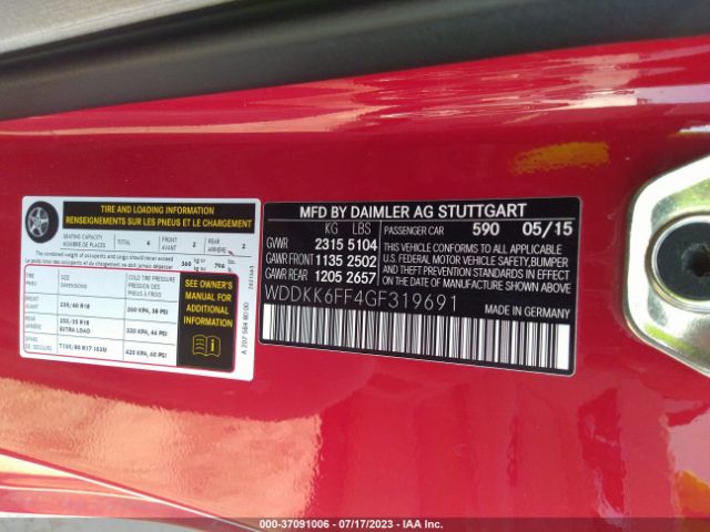 WDDKK6FF4GF319691 Mercedes-Benz E-class E 400