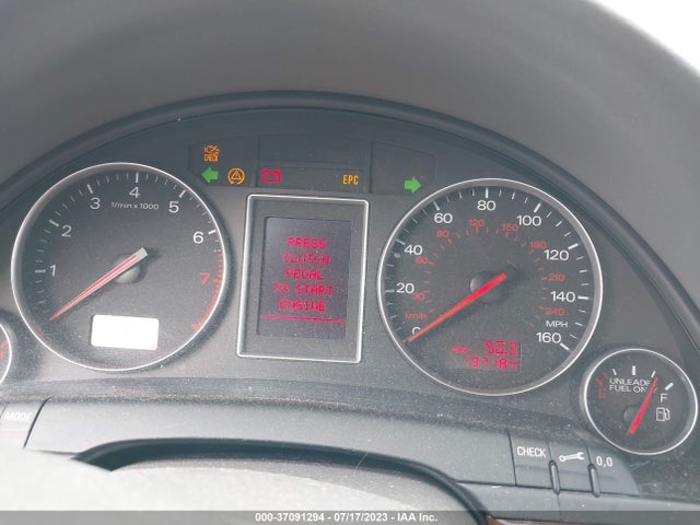 2004 AUDI A4 3.0L VIN: WAULT68EX4A084042
