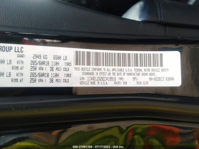 1C4RDJDG9EC419916 Dodge DURANGO LIMITED