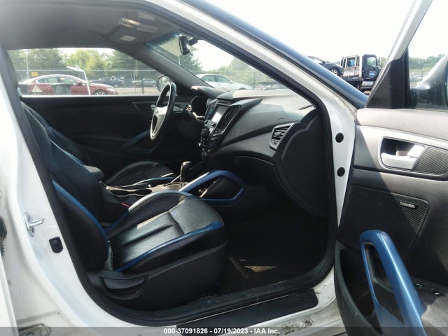 2013 HYUNDAI VELOSTER TURBO W/BLUE INT VIN: KMHTC6AE2DU130132