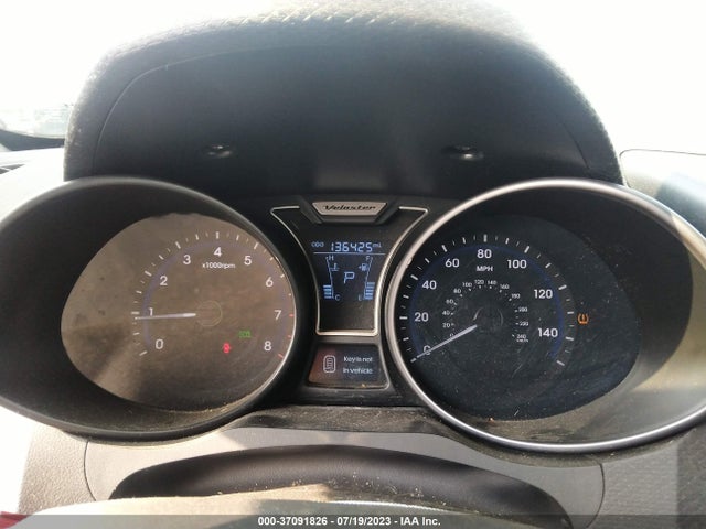 2013 HYUNDAI VELOSTER TURBO W/BLUE INT VIN: KMHTC6AE2DU130132
