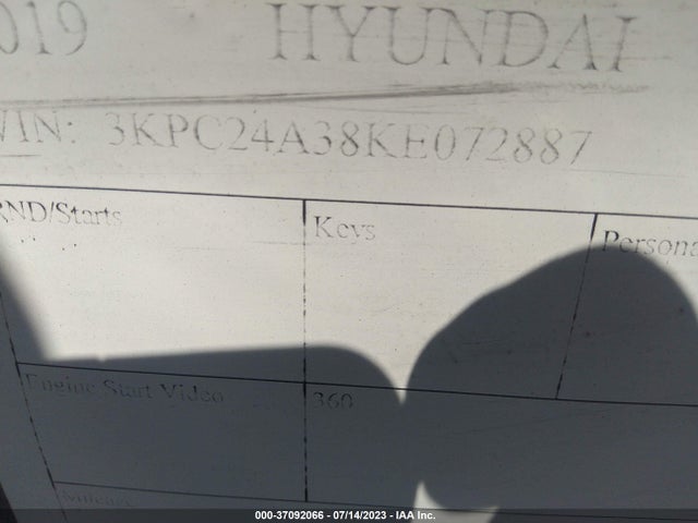 Hyundai ACCENT SE 2019 3KPC24A38KE072887 Image 14