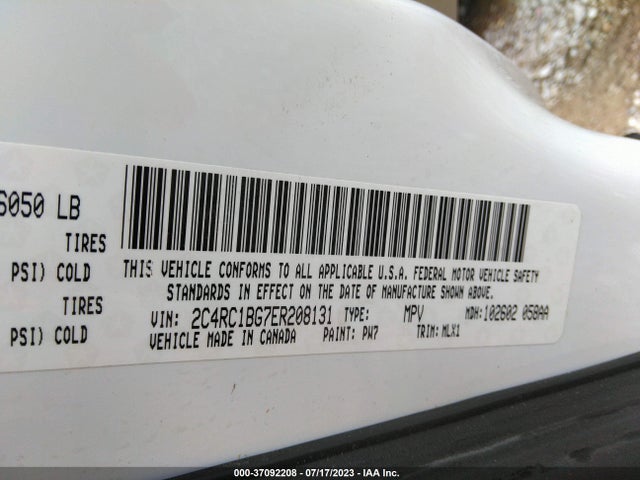 2C4RC1BG7ER208131 Chrysler Town & Country Touring