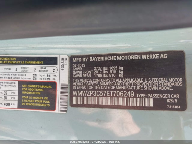 WMWZP3C57ET706249 Mini Cooper Convertible S