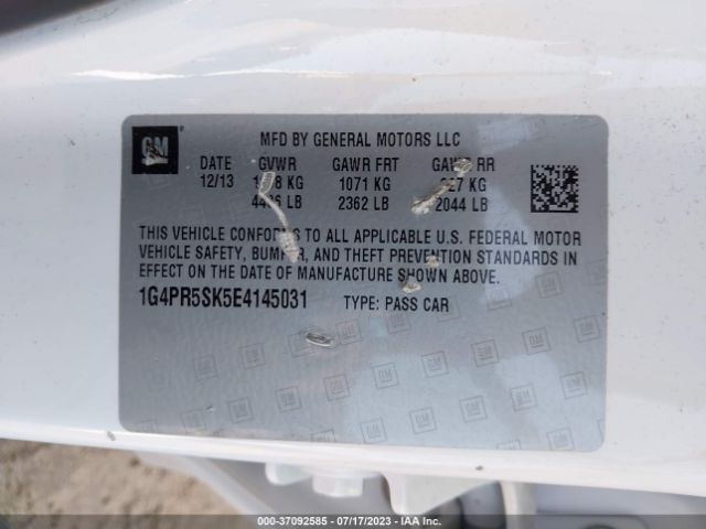 1G4PR5SK5E4145031 Buick Verano Convenience Group