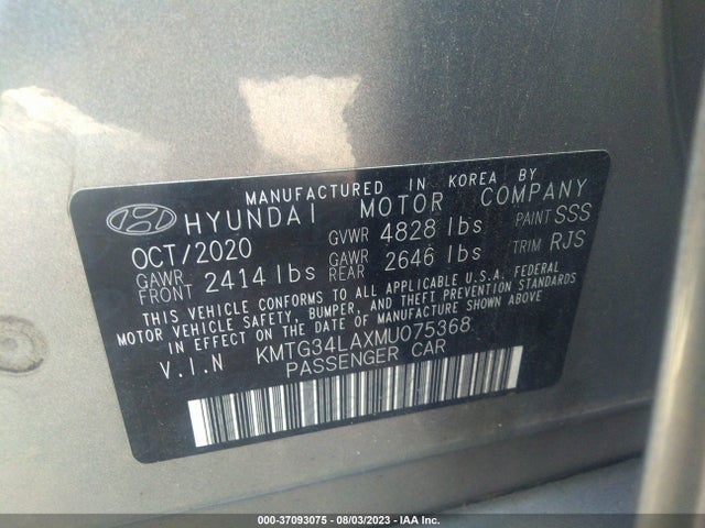 Genesis G70 2.0T 2021 KMTG34LAXMU075368 Image 9