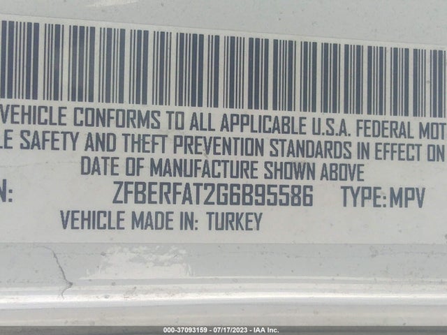 RAM Promaster City Cargo Van Tradesman 2016 ZFBERFAT2G6B95586 Image 15