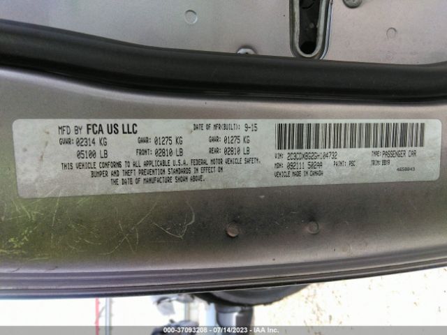 2C3CDXBG2GH104732 Dodge Charger Se