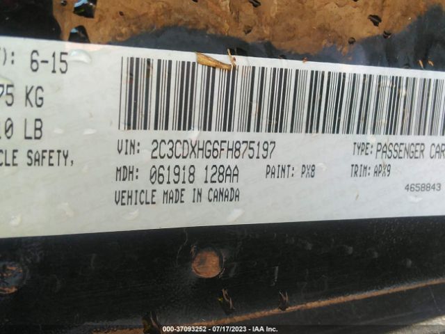 2C3CDXHG6FH875197 Dodge Charger Sxt