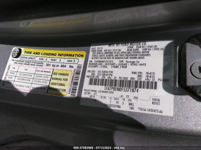 1FATP8EM0F5371874 Ford Mustang V6