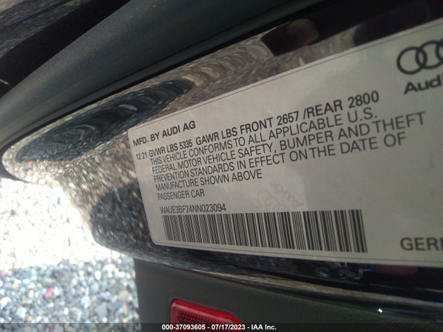 2022 AUDI A6 SEDAN WAUE3BF24NN023094 Photo 8