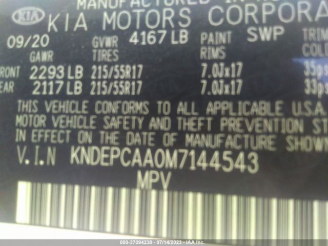 KNDEPCAA0M7144543 KIA Seltos Lx