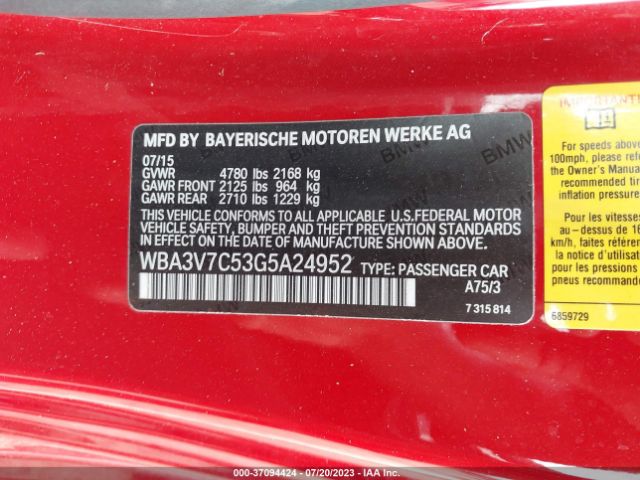 WBA3V7C53G5A24952 BMW 4 Series 428i