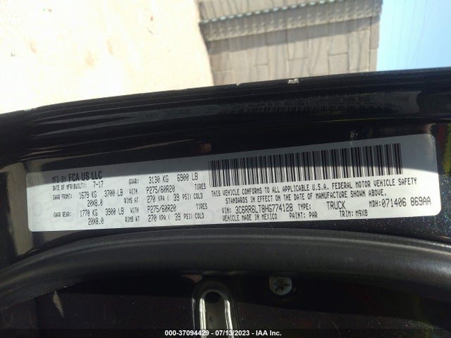 3C6RR6LT8HG774128 RAM 1500 Big Horn