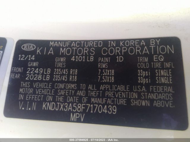KNDJX3A58F7170439 KIA Soul !