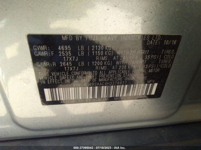 4S4BSAAC4H3278827 Subaru Outback