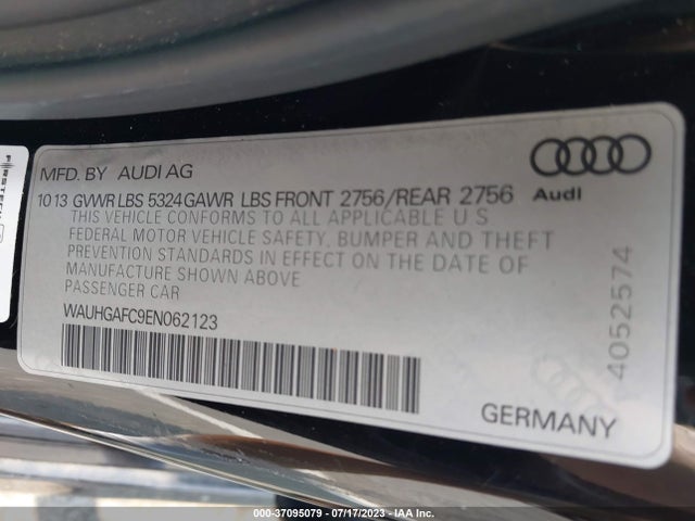 WAUHGAFC9EN062123 Audi A6 3.0t Prestige
