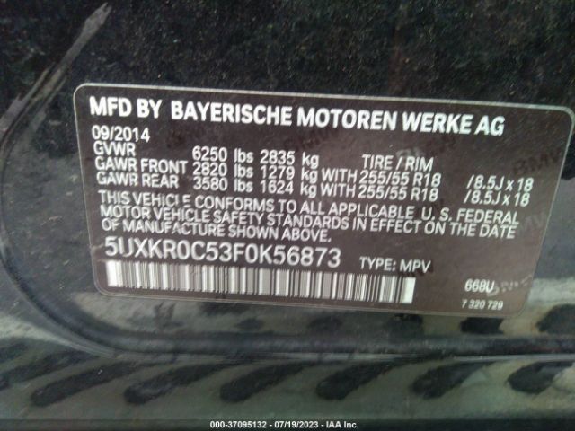 5UXKR0C53F0K56873 BMW X5 Xdrive35i