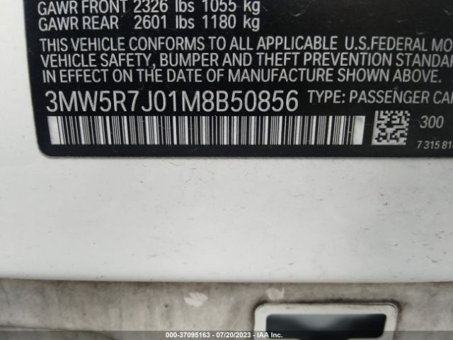 3MW5R7J01M8B50856 BMW 3 Series 330i Xdrive